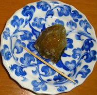 烏龍茶で煮た梅