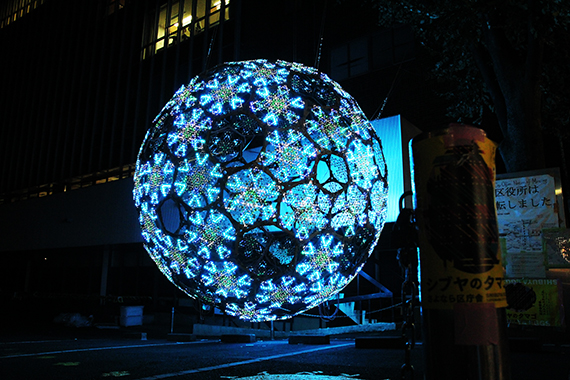 バンブースフィア（竹で組む光る球体 ver.渋谷のタマゴ）