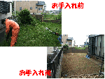 お庭のお手入れ