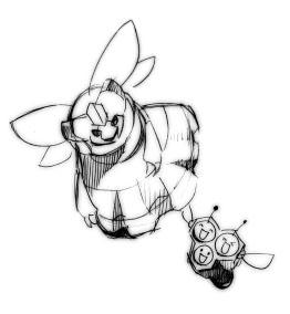 ビークインとミツハニー♂