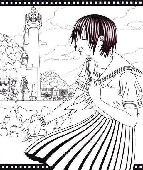 歌っている女の子 千葉千太郎のイラストぶろぐ