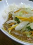 野菜いためカレー