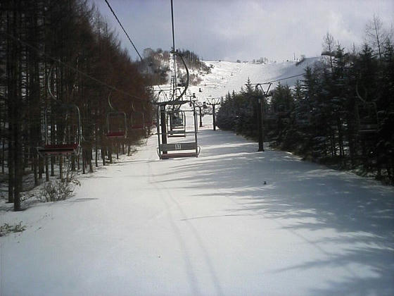 第4ペアA線(山頂行き)線下の自然降雪が復活