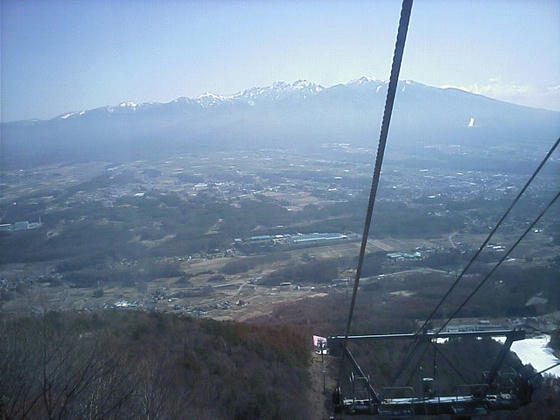 9:31 対面の八ヶ岳。だいぶ見通しが良くなってきた。