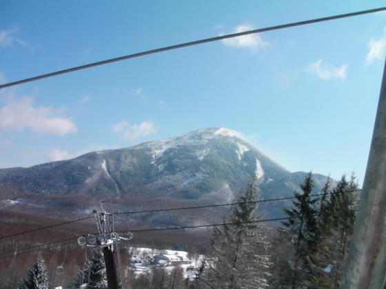 強風の蓼科山