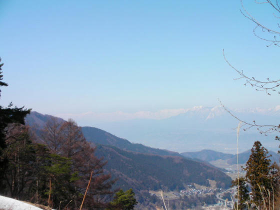 北アルプスの山並