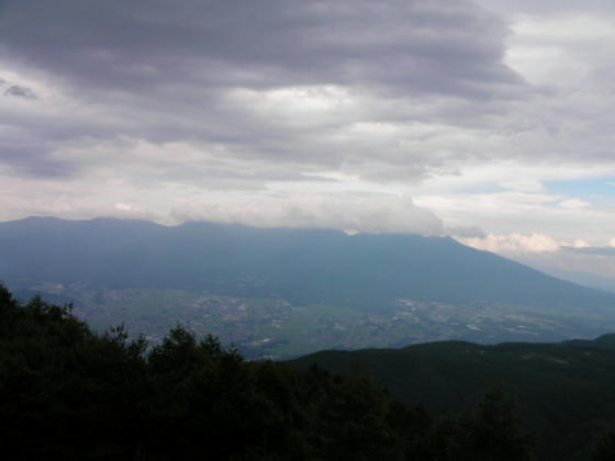 南八ヶ岳は雲の中で見えなかった。残念。