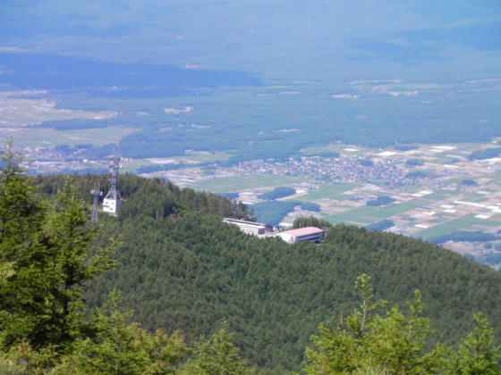 富士見パノラマのゴンドラ山頂駅