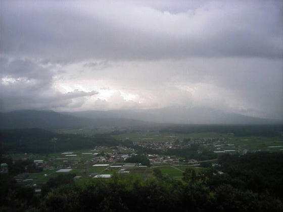 八ヶ岳は厚い雲の中