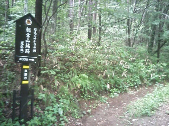 13：17　登山道入り口