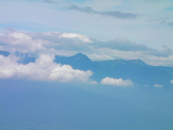 常念岳は綺麗に見えました