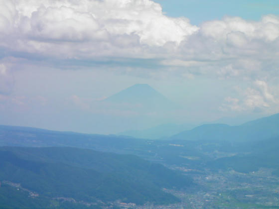 13：00　富士山の姿確認！