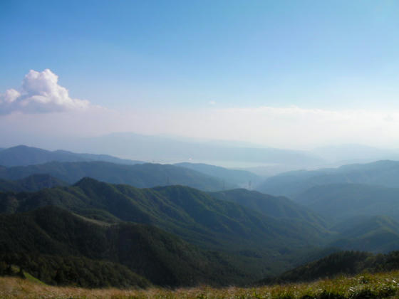 諏訪湖～守屋山を臨む