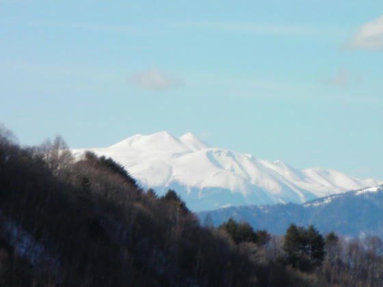 1505　乗鞍岳がお出迎え