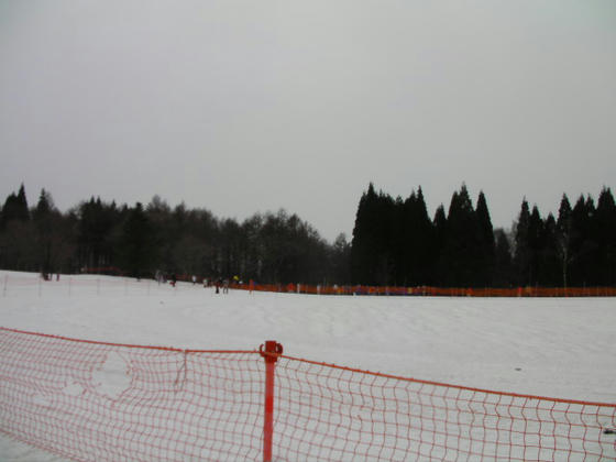 1009　XCスキーコース。子供の大会のようで、応援の親も沢山居ました。2018年頃のオリンピック選手が出るか???