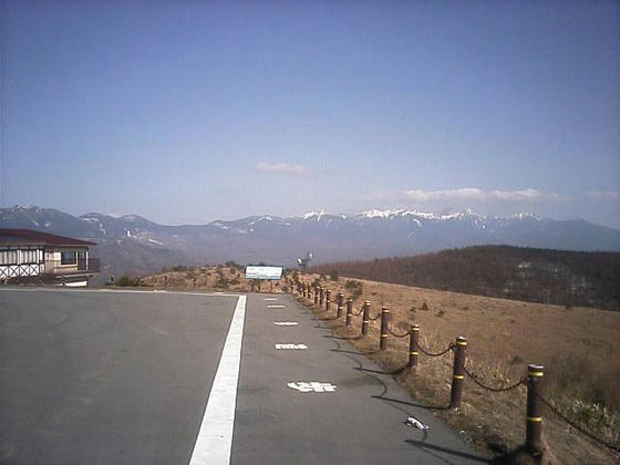 1510　富士見台展望Pより八ヶ岳。一時期雲が広がり小雪もチラつきましたが見事回復しました