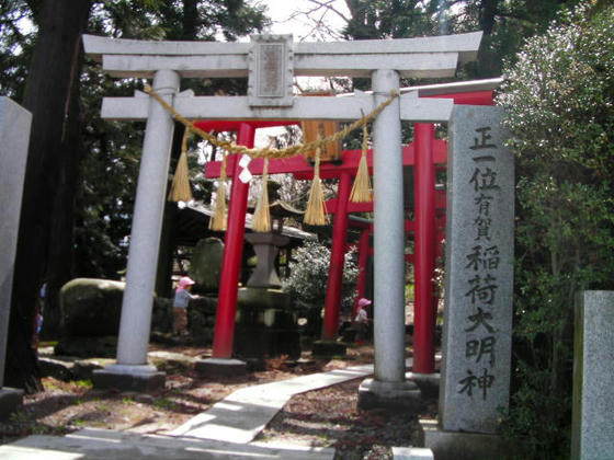 1008 尾根の北端部には稲荷さんがありました