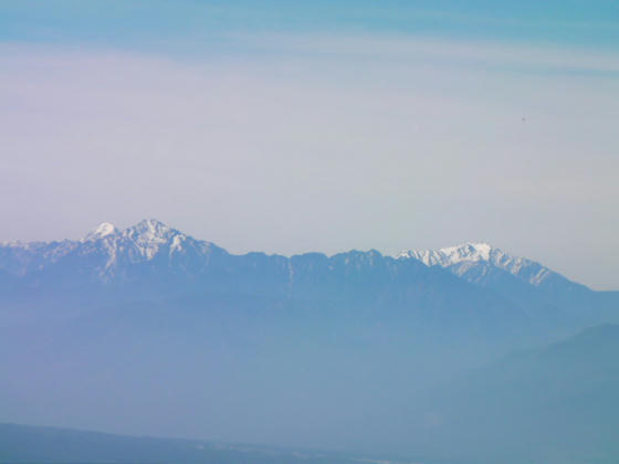 914　左から北岳3192m　甲斐駒ケ岳、仙丈ケ岳