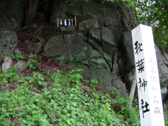 556　途中に秋葉神社がありました