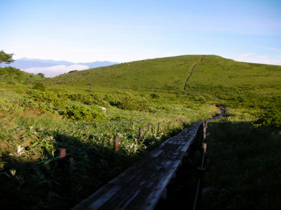 550 車山肩からの合流地点