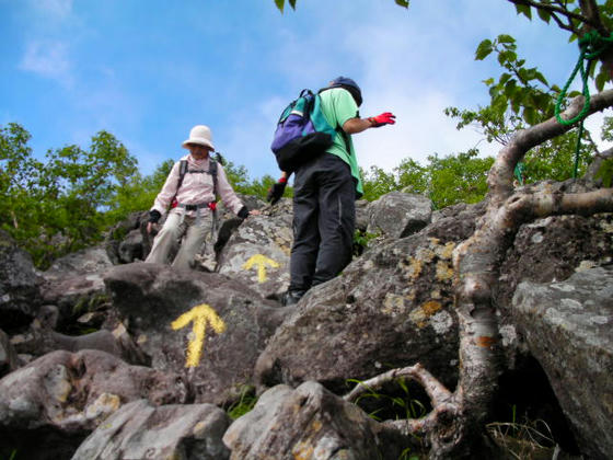 740　こんな早い時間ですが10人以上が下山してきました