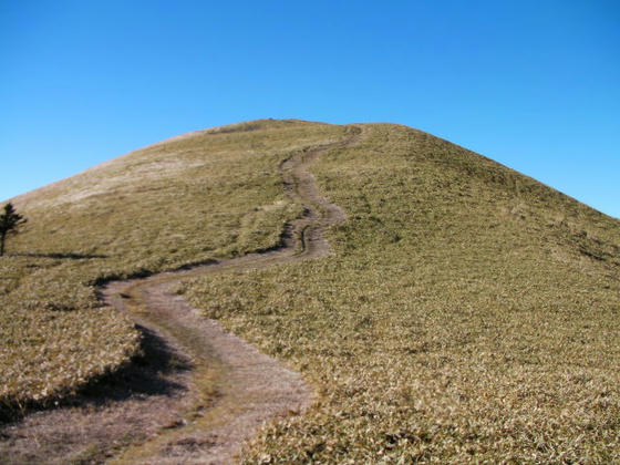 1419　登山道の幅が広くなったような気がします…。ここで下山してきたご夫婦としばし会話