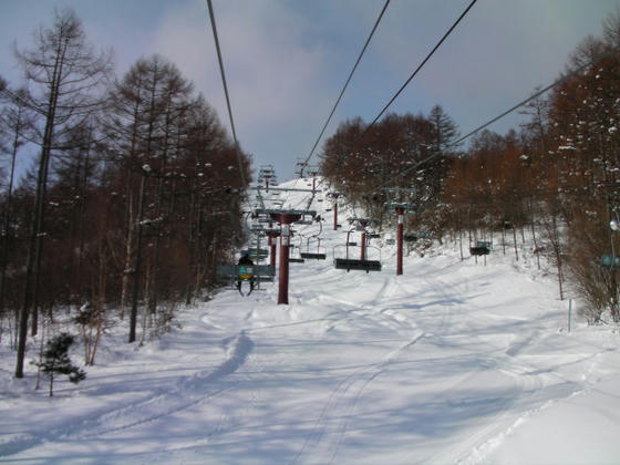 904　第1高速線下。いつも訪問時は土だった気がする。今日は自然降雪も豊富な感じでした