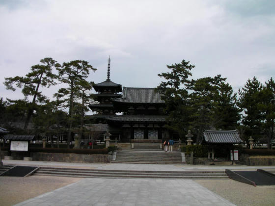 1406　法隆寺伽藍。S49年＝1974年以来の再訪問かも…