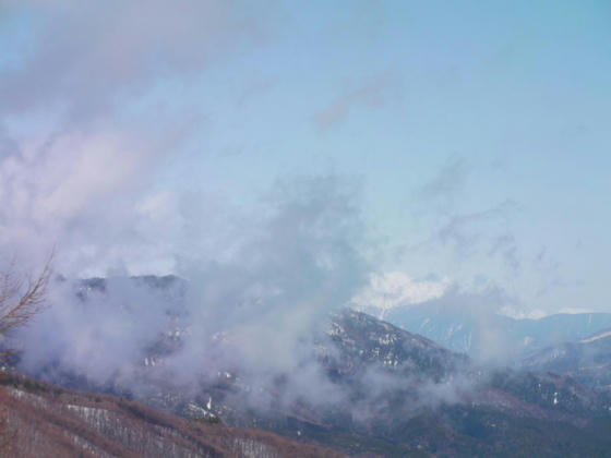 1109　一瞬の穂高連峰