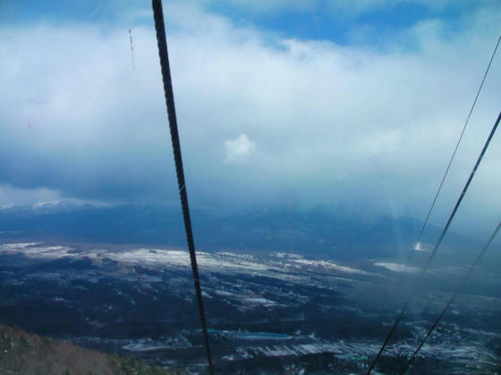 1324　(南)八ヶ岳は雪雲の中