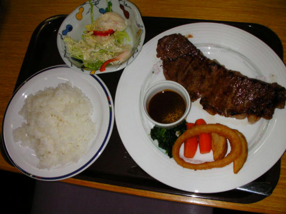 ステーキ定食@1000
