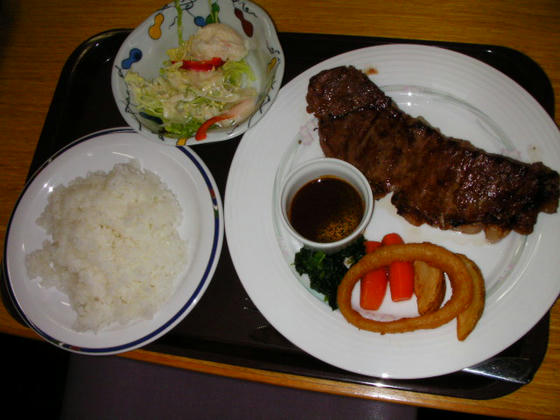 ステーキ定食＠1000