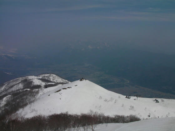 1101　地蔵の頭1673mを見下ろす