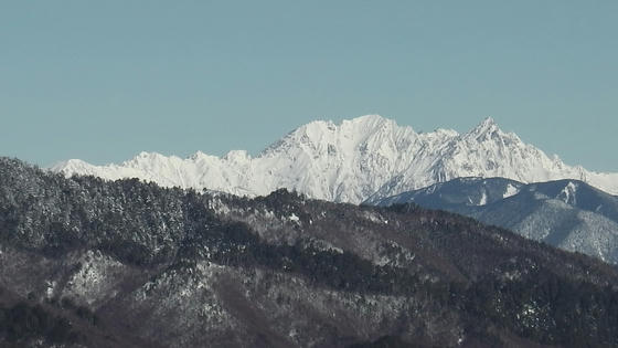 906　こく3Bよりのぞむ穂高連峰！