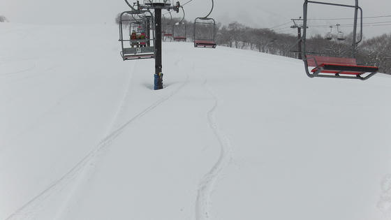 924　重くても湿っていてもノートラックの新雪は嬉しいものです！
