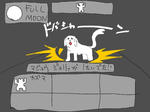 みんな　いっしょうけんめい　たたかっている