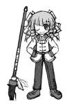 来てるのはベイの服とソルジャーシューズ