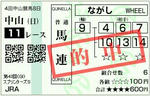 2009年　スプリンターズS（GI）　的中馬券