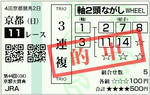 2009年　京都大賞典（GII）　的中馬券2