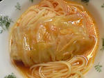 キャベツとパスタ