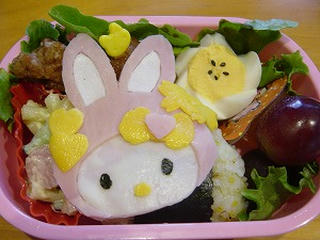うさキティ　キャラ弁