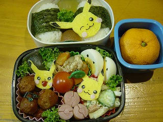 ピカチューキャラ弁