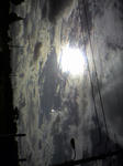 台風夕空２