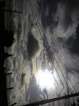 台風夕空３