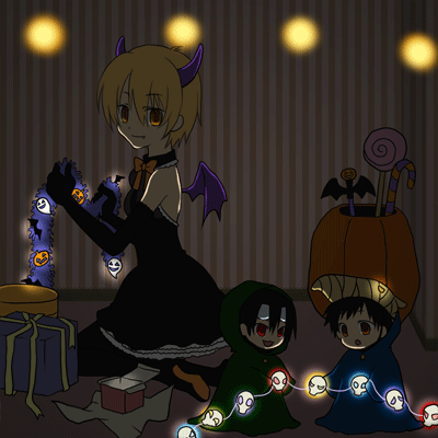 カラフルガイコツ