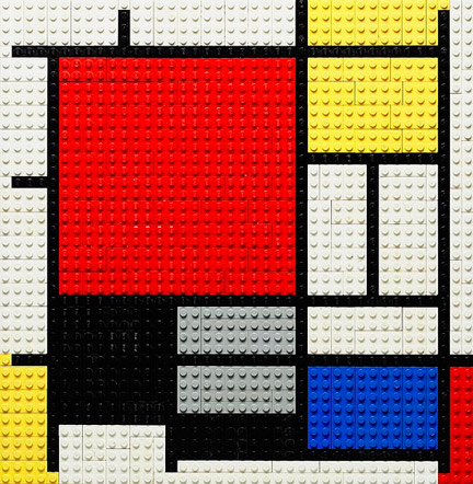 モンドリアン風LEGO