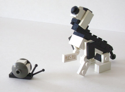 レゴ犬＆レゴカタツムリ