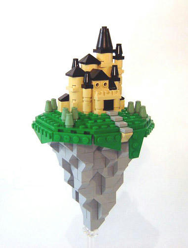 マイクロスケールな空飛ぶレゴ要塞