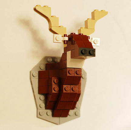 レゴ製 鹿の壁掛け