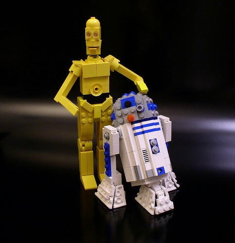 ミニフィグじゃないR2-D2とC-3PO
